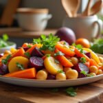 Poêlée de légumes racines et pois chiches