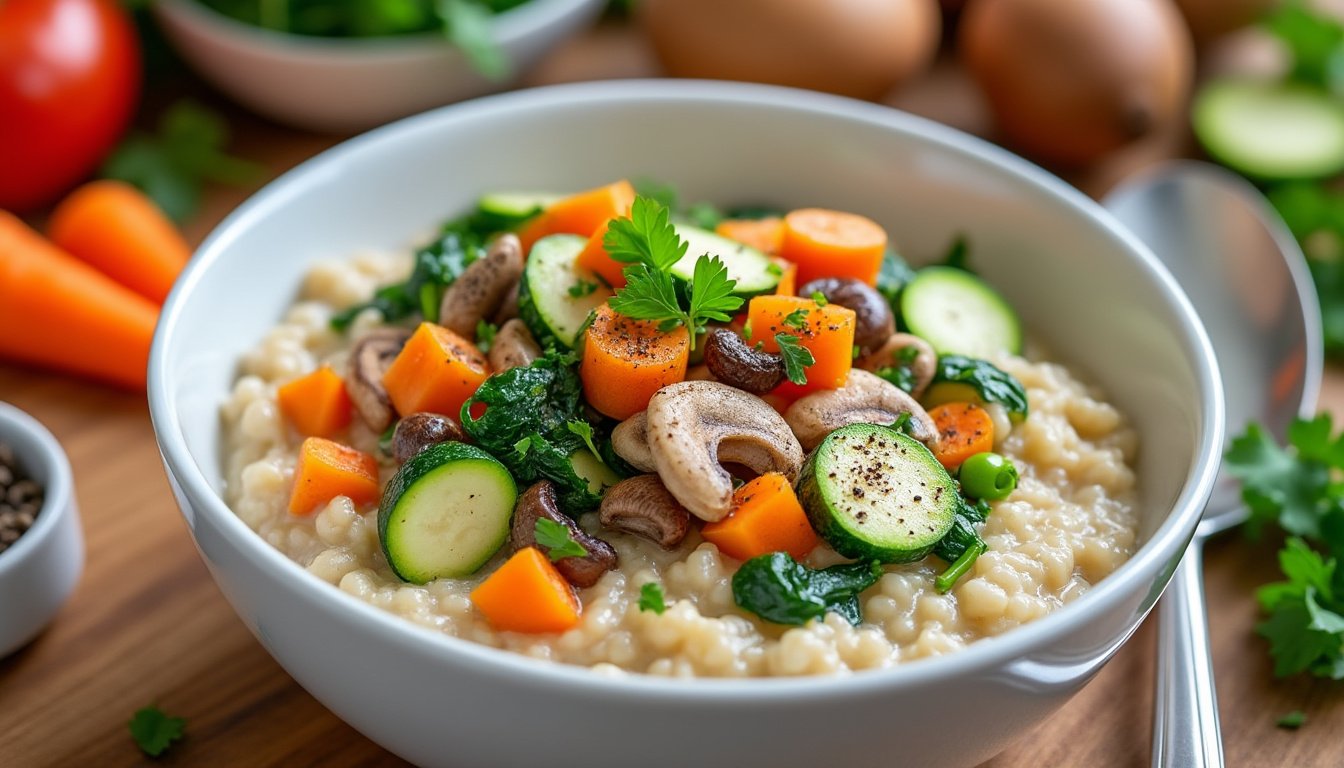 découvrez une recette saine et savoureuse de porridge salé à l’avoine, agrémenté de légumes grillés. idéal pour un petit-déjeuner équilibré ou un repas léger, ce plat vegan et rapide à préparer ravira vos papilles et apportera une touche originale à votre table.