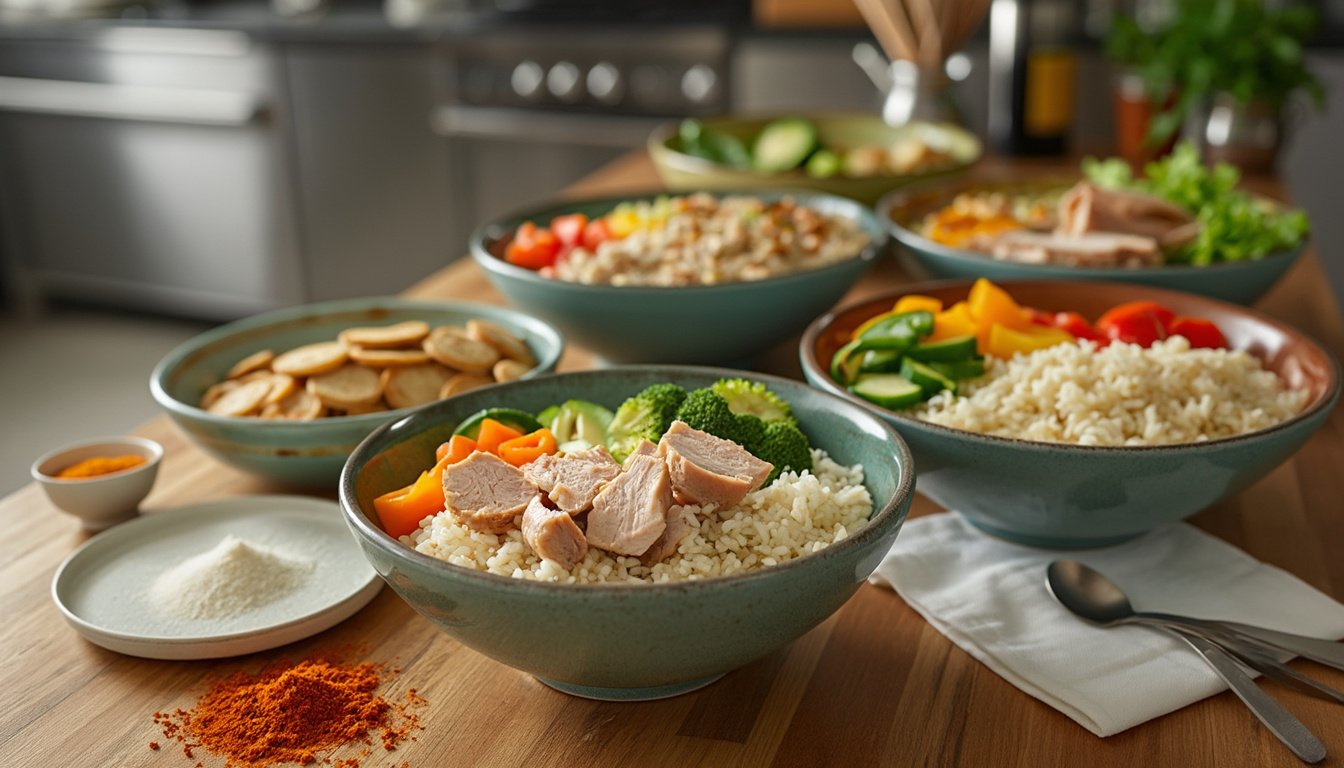 découvrez comment l’association du riz et de la dinde optimise vos performances musculaires. profitez d’un repas équilibré, riche en protéines et glucides, idéal pour accompagner votre progression en musculation.