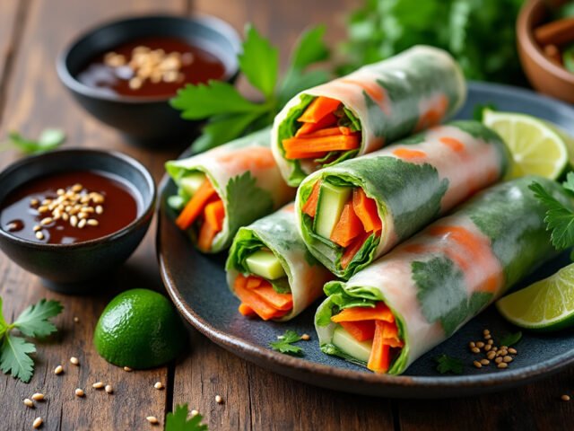 Rouleaux de printemps végétariens
