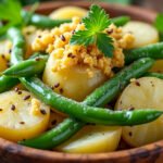 Salade de pommes de terre, haricots verts et moutarde à l’ancienne