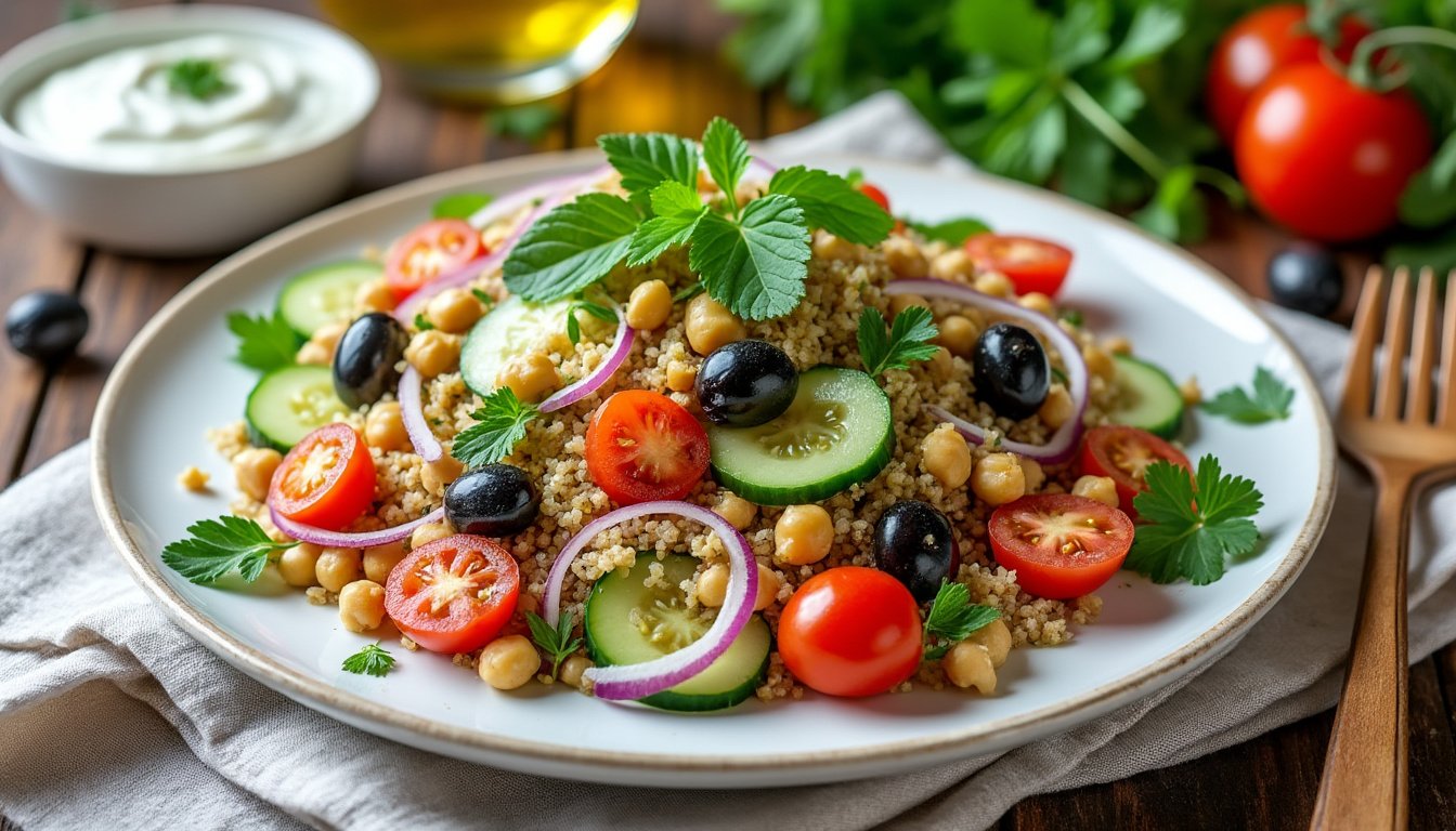 découvrez nos salades complètes et protéinées, faciles à préparer et parfaites pour des repas sains et équilibrés. idéales pour faire le plein d'énergie à chaque bouchée !