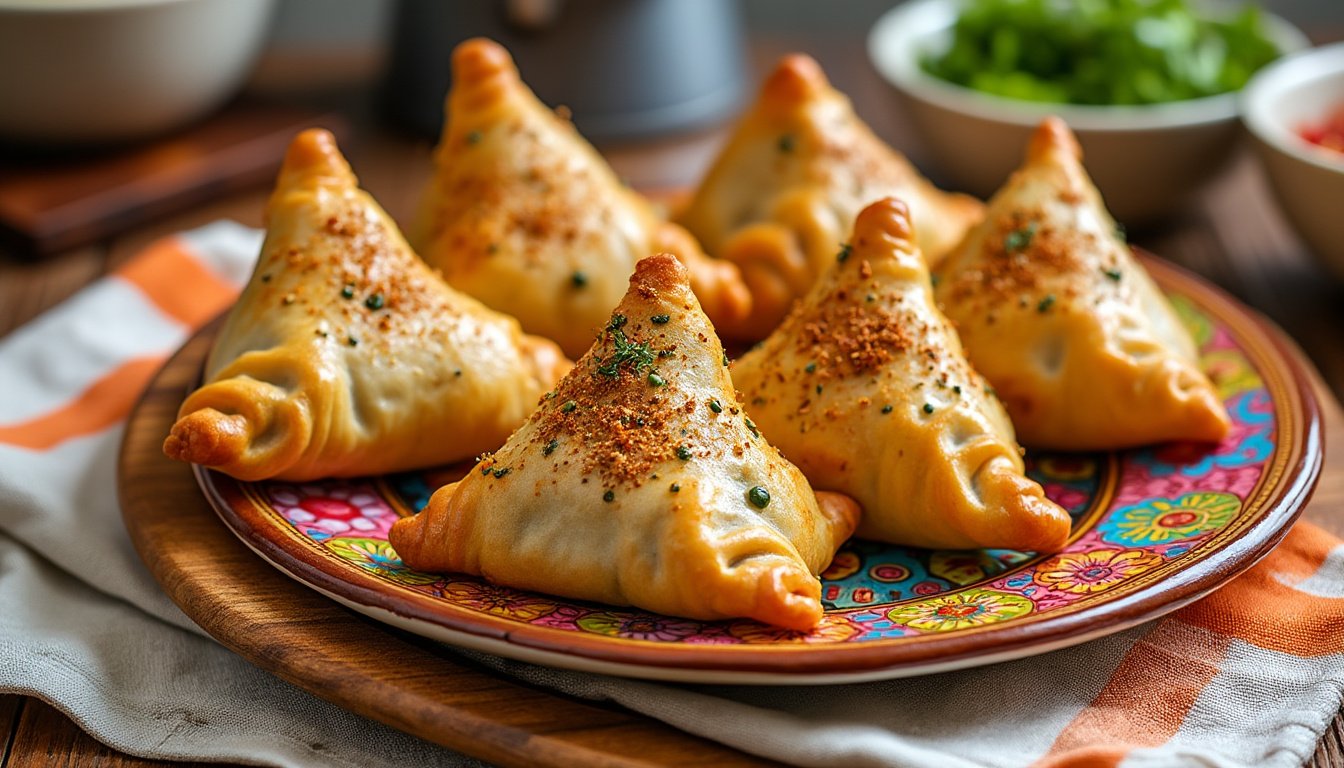 découvrez notre recette gourmande de samoussas aux légumes et épices : une entrée croustillante, savoureuse et facile à réaliser, idéale pour un apéritif végétarien ou un repas exotique.