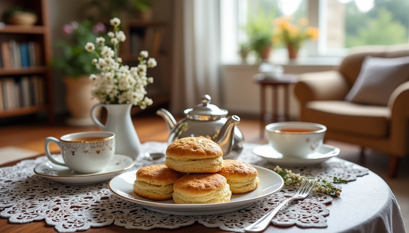 découvrez notre délicieuse recette de scones aux amandes et miel : des petites douceurs moelleuses, parfaites pour le petit-déjeuner ou le goûter, à savourer avec une tasse de thé.