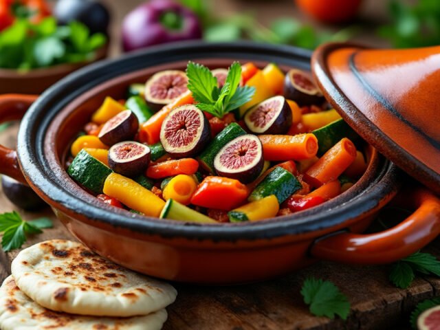 Tajine de légumes et figues séchées