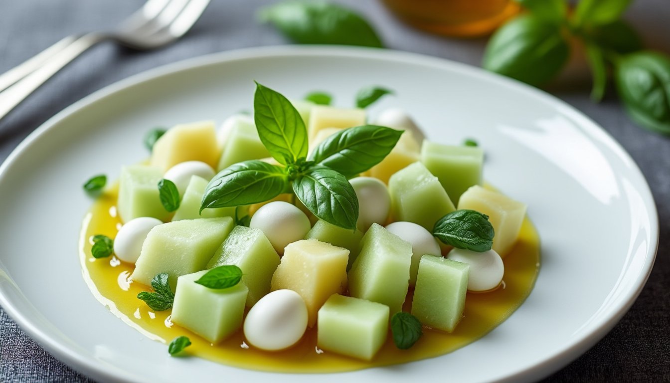 découvrez une recette fraîche et estivale de tartare de melon et mozzarella, parfaite en entrée légère ou en apéritif. une association gourmande, simple à réaliser et pleine de saveurs pour surprendre vos invités.
