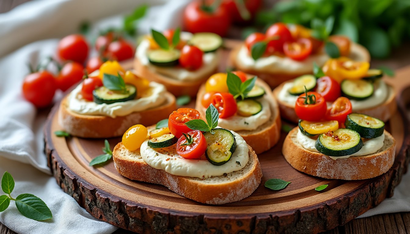 découvrez notre recette savoureuse de tartines de houmous et légumes rôtis : une option saine, colorée et pleine de saveurs, idéale pour un repas rapide ou un apéritif gourmand.