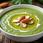 Velouté de courgettes et amandes