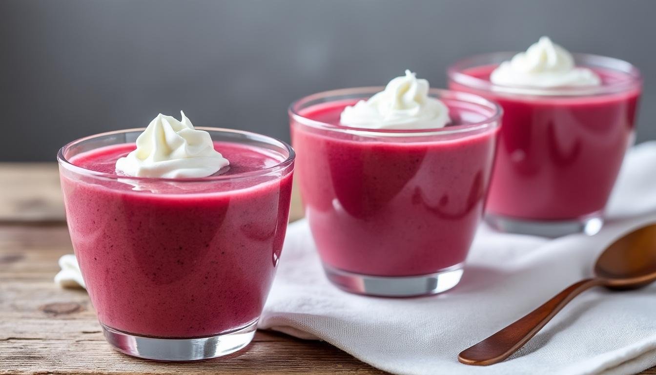 dĂ©couvrez notre recette de verrines de mousse de betterave, une entrĂ©e fraĂźche, colorĂ©e et facile Ă prĂ©parer. idĂ©ales pour lâapĂ©ritif ou en amuse-bouches lors de vos repas festifs !