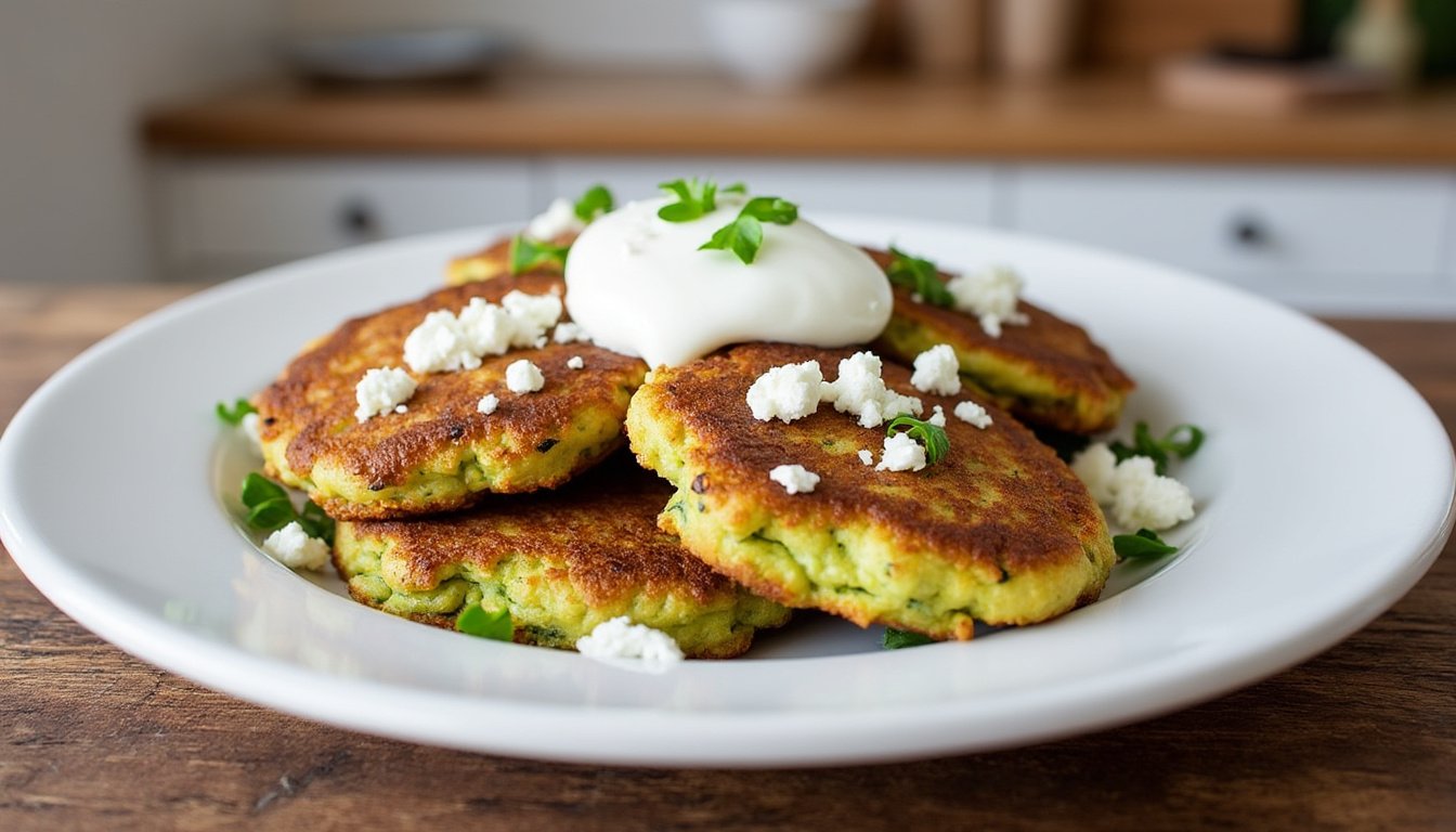 découvrez une recette gourmande de beignets de courgettes croustillants accompagnés d'une délicieuse sauce au yaourt, idéale pour un apéritif ou un repas léger et savoureux.