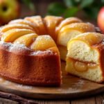 Cake à la compote de pommes et vanille