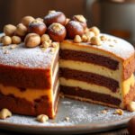 Cake à la farine de châtaigne et noisettes