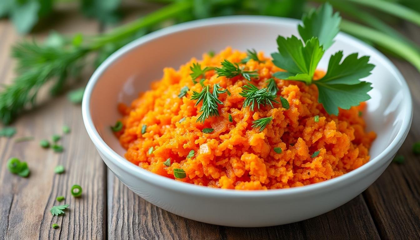 découvrez notre recette de caviar de carottes au cumin et coriandre, une tartinade végétarienne savoureuse, facile à préparer et idéale pour l’apéritif. fraîcheur et épices au rendez-vous !