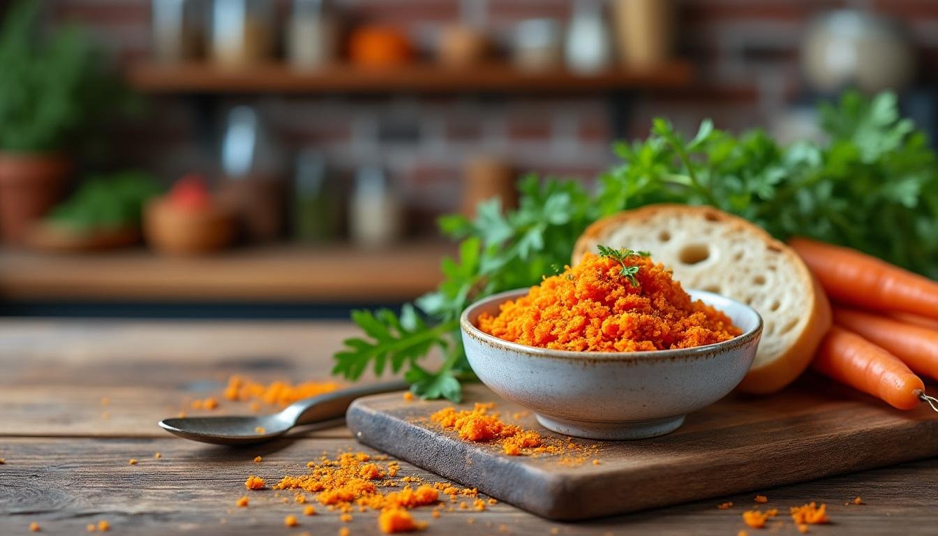 découvrez une recette savoureuse de caviar de carottes relevé au cumin et à la coriandre, idéale en apéritif ou en tartinade saine et pleine de saveurs orientales.