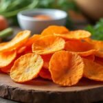 Chips de carottes au four
