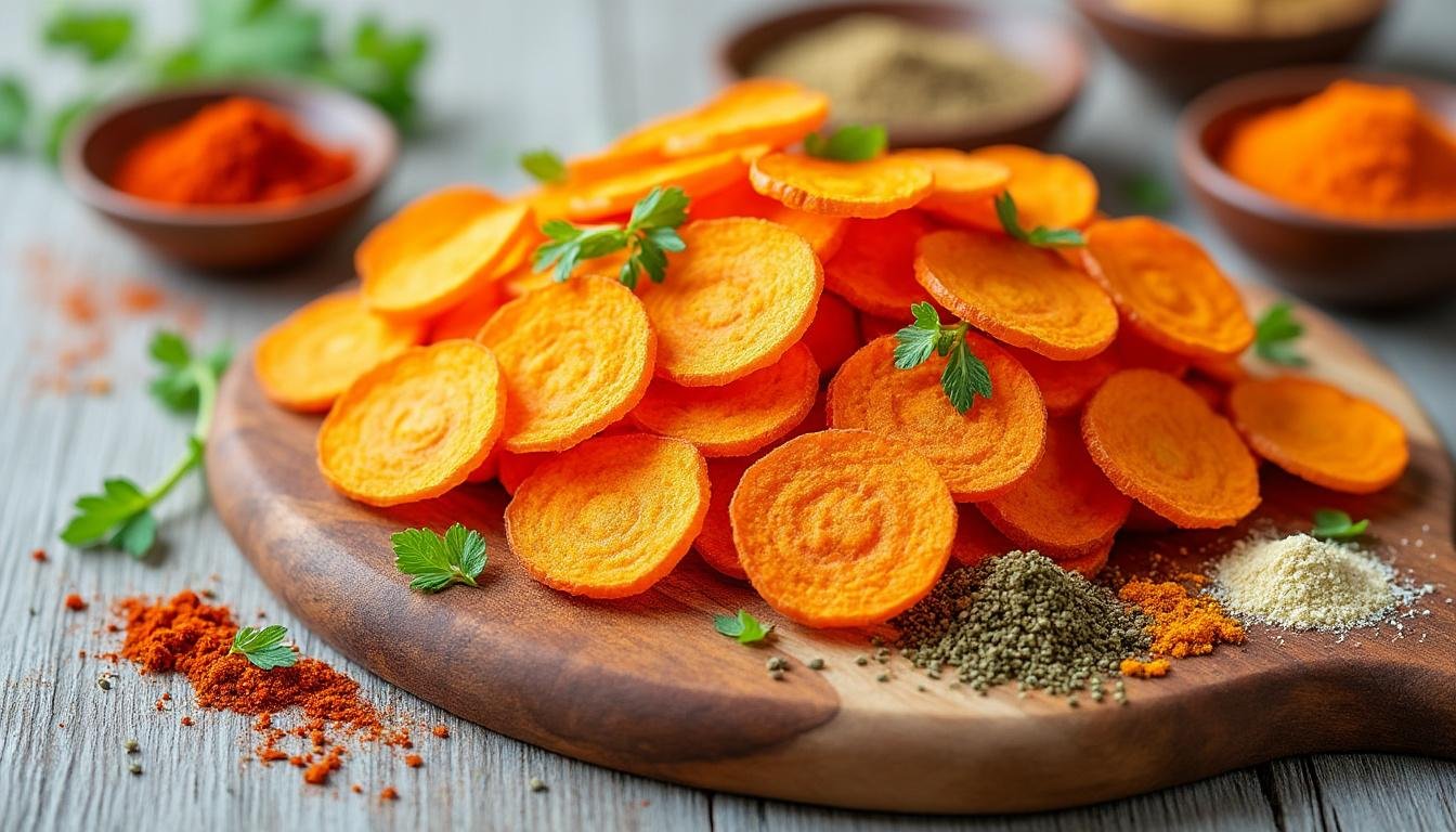 découvrez notre recette facile de chips de carottes au four : une alternative saine, croustillante et savoureuse pour vos apéritifs ou en-cas. parfait pour régaler petits et grands !