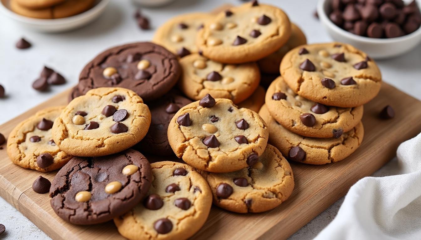 découvrez notre recette gourmande de cookies au chocolat noir et beurre de cacahuète : des biscuits moelleux, riches en saveurs, parfaits pour une pause sucrée réconfortante.