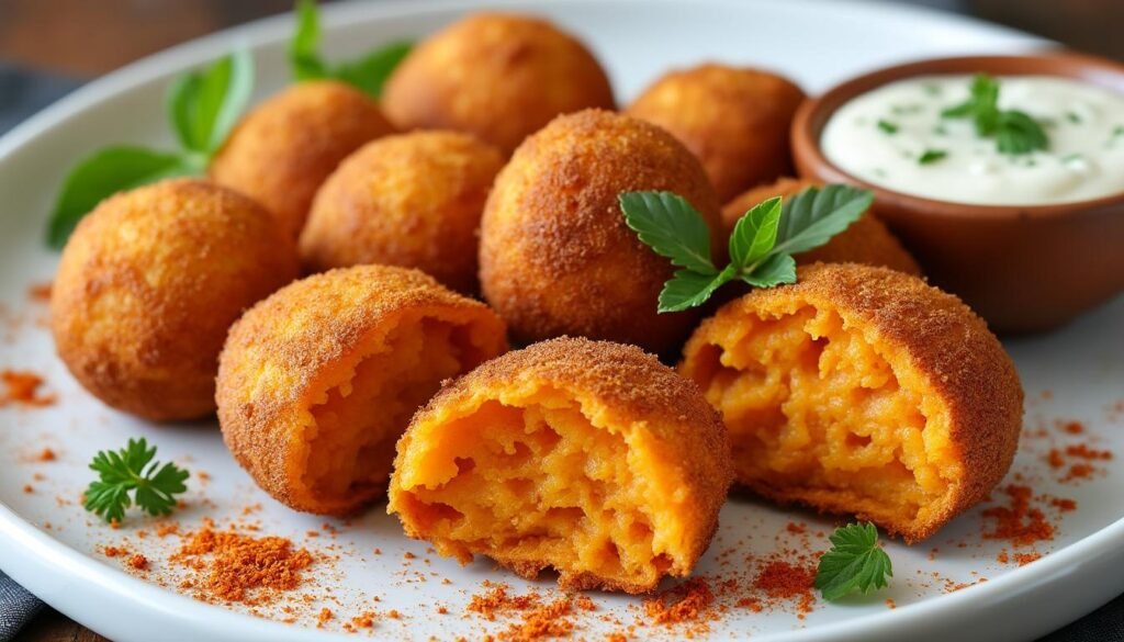 découvrez notre recette savoureuse de croquettes de patates douces aux épices douces, faciles à préparer et parfaites pour un apéritif ou un repas léger. idéales pour régaler petits et grands !
