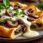 Feuilleté aux champignons et béchamel végétale