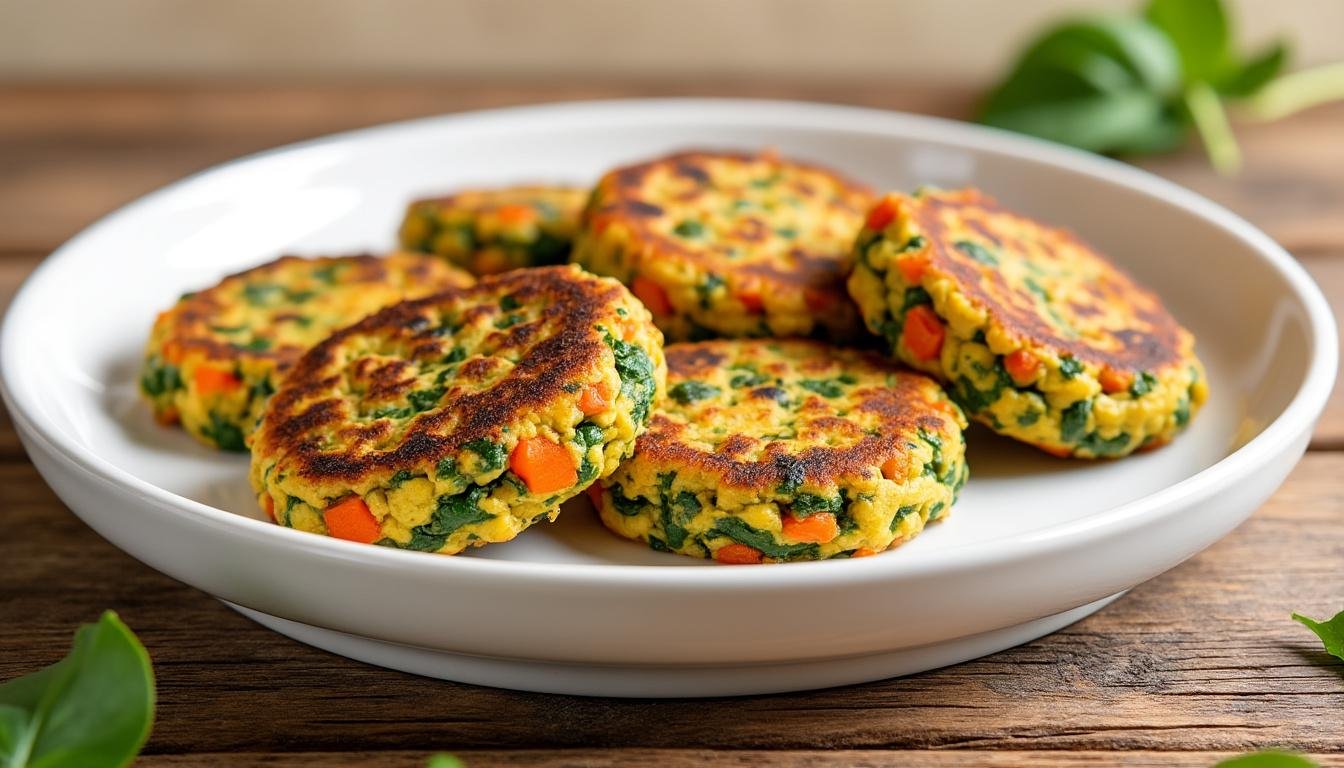 découvrez une délicieuse recette de galettes de flocons d’avoine aux légumes, saine et facile à réaliser. parfaites pour un repas léger, végétarien et plein de saveurs !