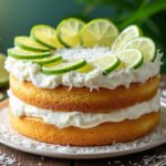 Gâteau au lait de coco et citron vert