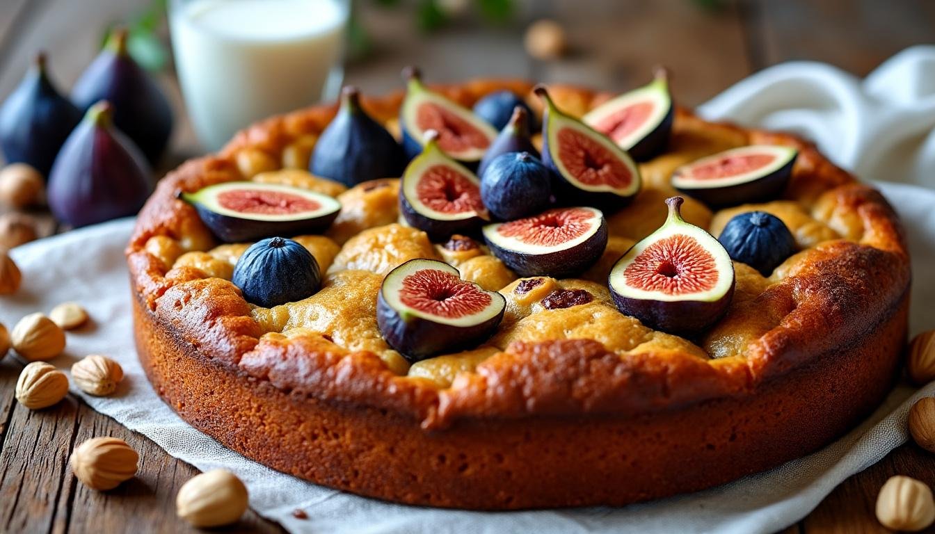 découvrez la douceur de ce gâteau aux figues et noisettes grillées : une recette gourmande, moelleuse et parfumée, parfaite pour accompagner vos goûters ou desserts d’automne.
