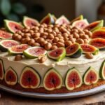 Gâteau aux figues et noisettes grillées