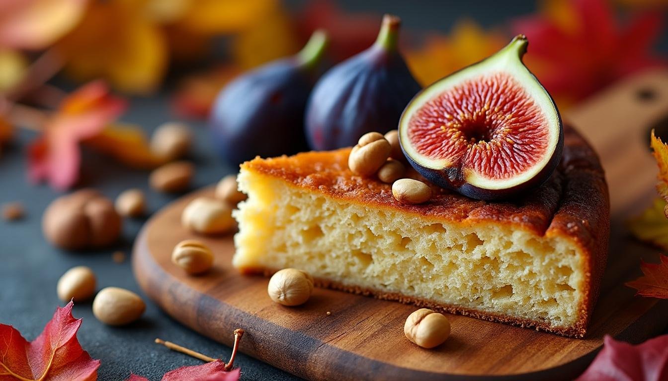 découvrez notre savoureux gâteau aux figues et noisettes grillées : un dessert moelleux, parfumé et gourmand, parfait pour accompagner vos goûters ou finir vos repas sur une note sucrée et délicate.