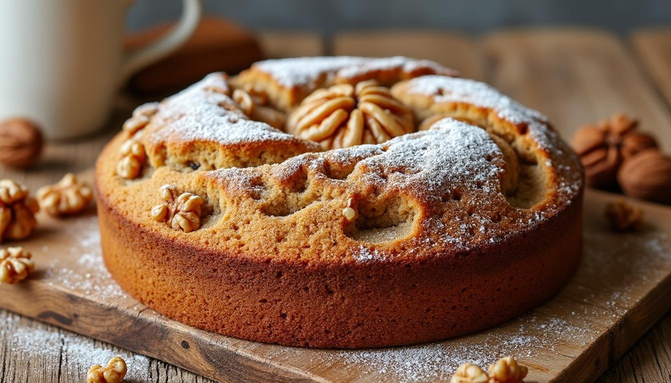 découvrez notre délicieux gâteau aux noix et épices douces : une recette moelleuse et parfumée, parfaite pour accompagner vos pauses gourmandes ou surprendre vos invités lors du dessert.