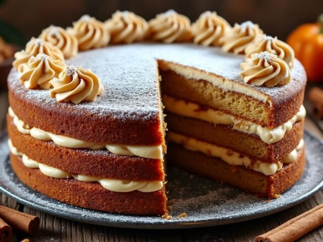 Gâteau aux noix et épices douces