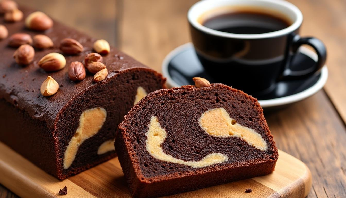découvrez notre recette gourmande de gâteau marbré chocolat-noisette : un dessert moelleux, facile à préparer, parfait pour le goûter ou en famille. savourez l'alliance irrésistible du chocolat fondant et des noisettes croquantes !