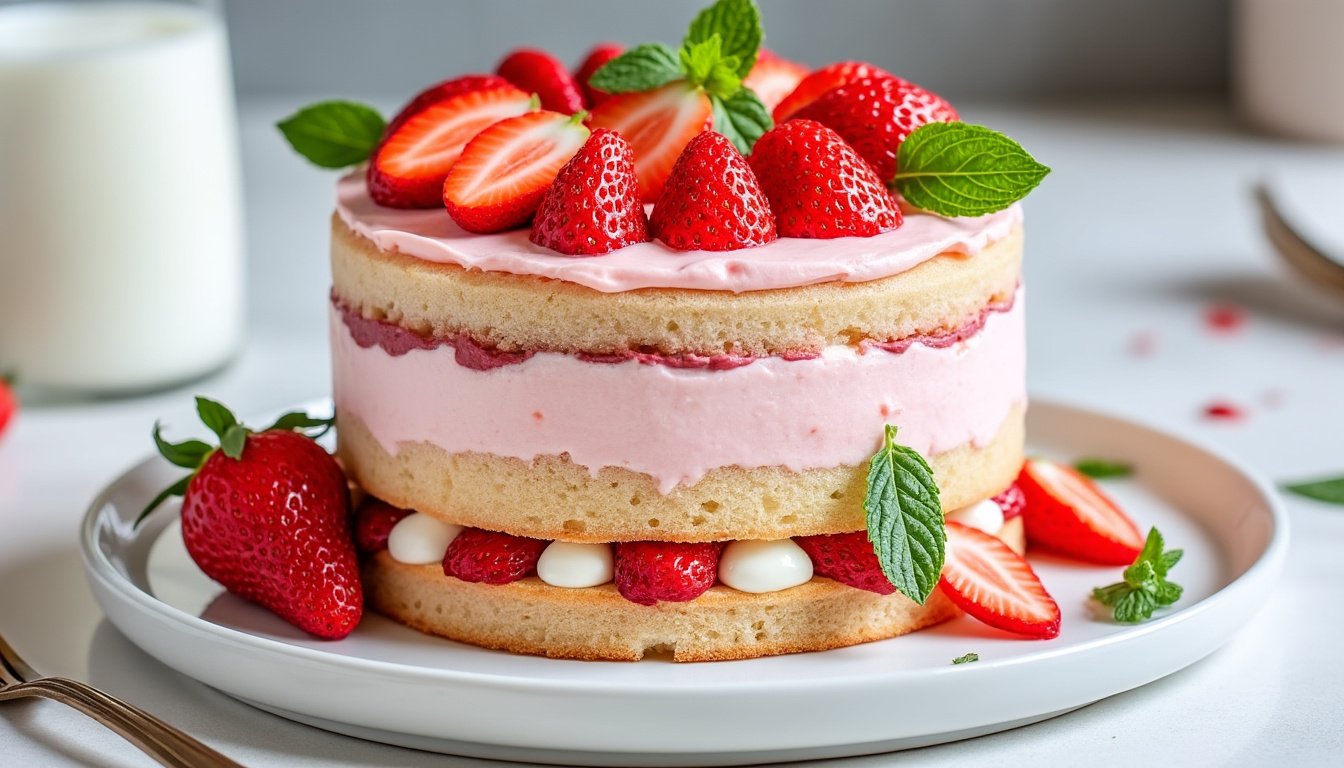 découvrez notre recette gourmande de gâteau moelleux aux fraises et mascarpone végétal : un dessert léger, savoureux et 100% végétal, parfait pour régaler petits et grands en toute saison.