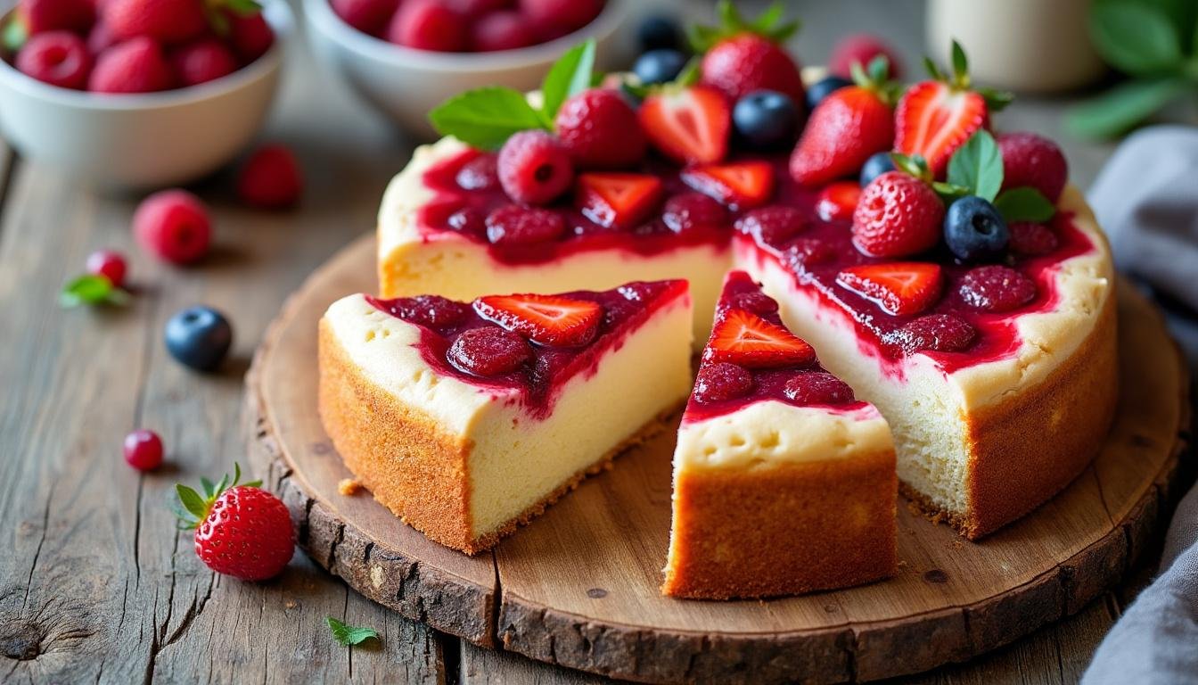 découvrez notre recette facile de gâteau moelleux aux fruits rouges et yaourt végétal, idéale pour un dessert léger, gourmand et sans produits laitiers. parfait pour toutes les occasions !