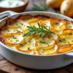 Gratin dauphinois revisité avec crème végétale