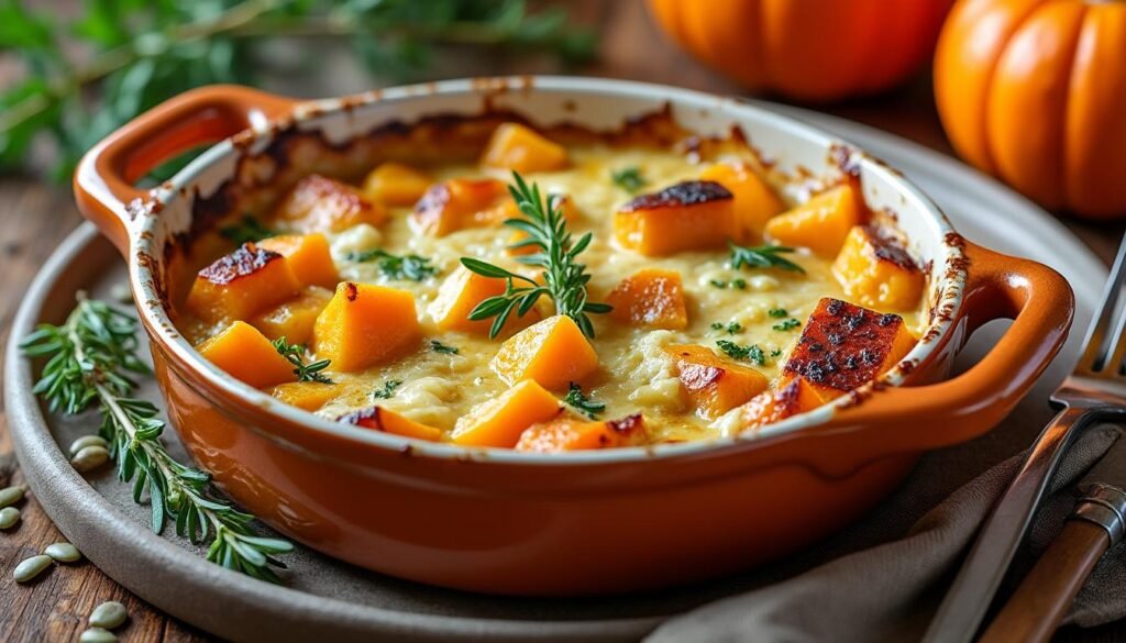 découvrez notre recette gourmande de gratin de potiron au fromage de brebis : un plat savoureux, fondant et facile à préparer, idéal pour réchauffer vos repas d’automne et d’hiver !