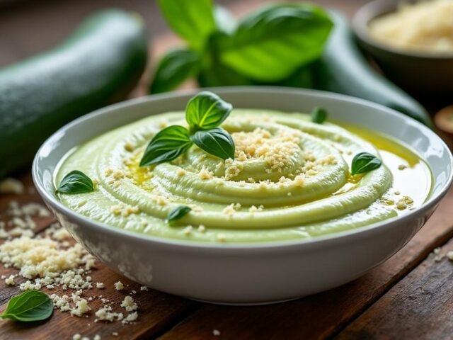 Mousse de courgette au parmesan