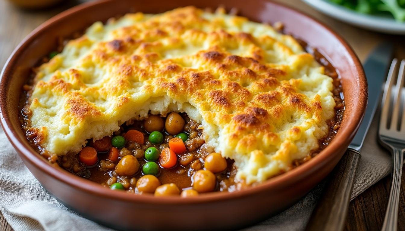 découvrez notre recette saine et savoureuse de parmentier de chou-fleur et pois chiches : un plat végétarien facile à réaliser, riche en protéines et parfait pour un repas équilibré.