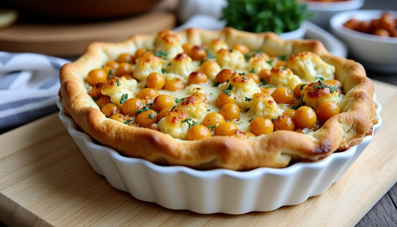 découvrez notre recette saine et savoureuse de parmentier de chou-fleur et pois chiches, une alternative végétarienne riche en protéines et facile à préparer. idéal pour un repas équilibré et gourmand !