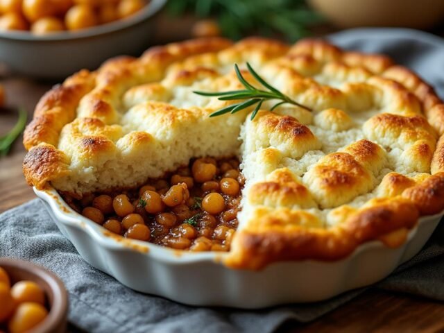 Parmentier de chou-fleur et pois chiches