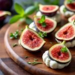 Petites bouchées de chèvre frais et figues