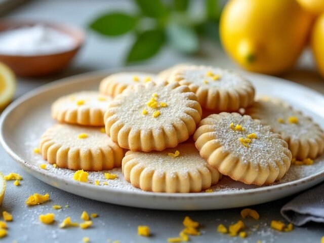 Sablés aux zestes de citron et pavot