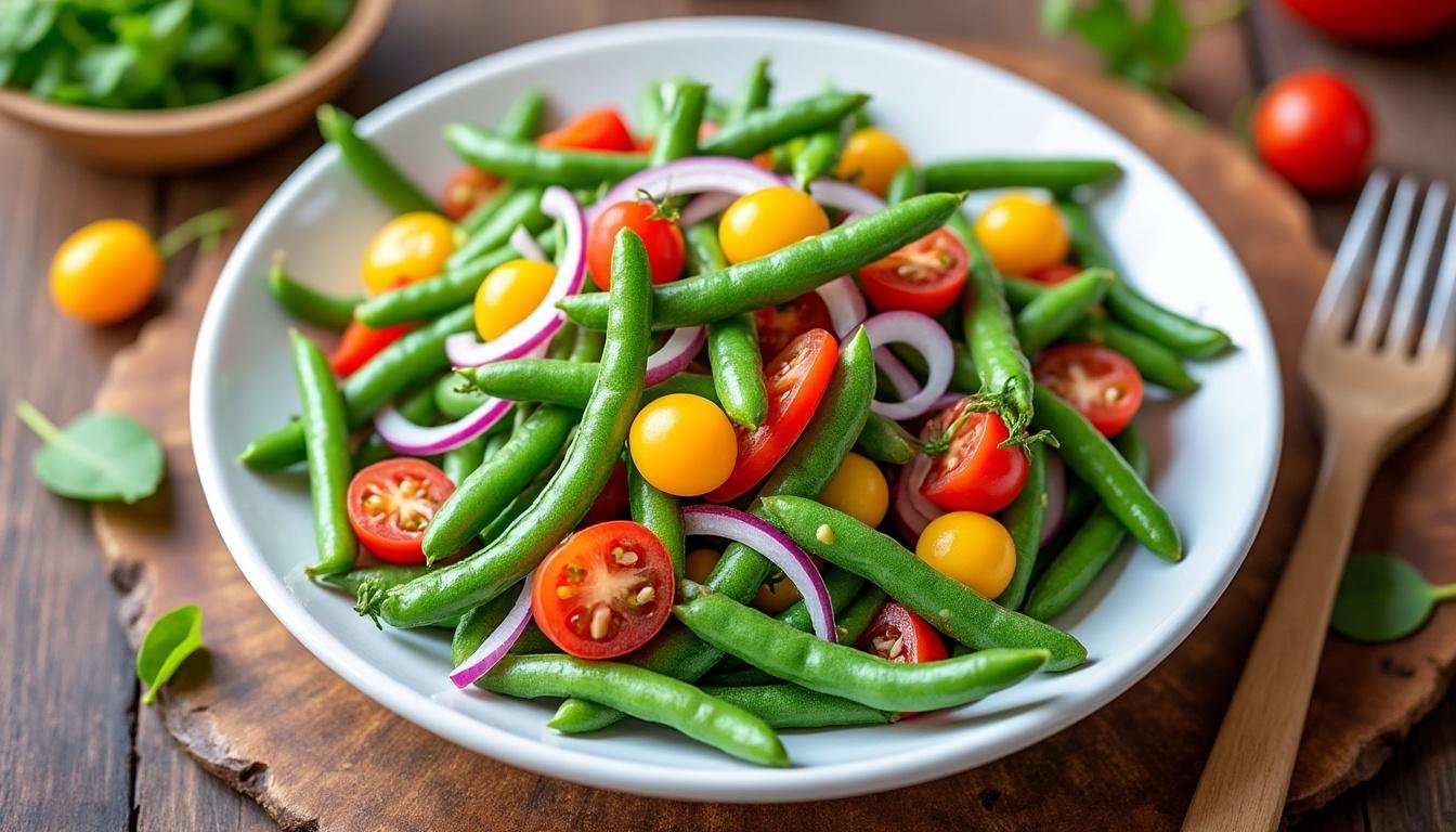 découvrez notre recette savoureuse de salade de haricots blancs, agrémentée de tomates séchées et de basilic frais. idéale en entrée ou en accompagnement, elle allie fraîcheur et gourmandise pour un repas équilibré et plein de saveurs.