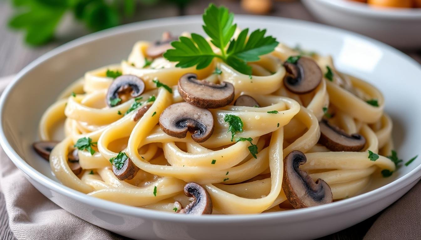 découvrez notre recette savoureuse de tagliatelles aux champignons agrémentées d'une onctueuse crème végétale. un plat végétarien simple, gourmand et rapide à préparer, parfait pour un repas réconfortant et plein de saveurs.
