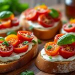 Tartines de ricotta et tomates rôties