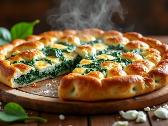 Tourte aux épinards et ricotta