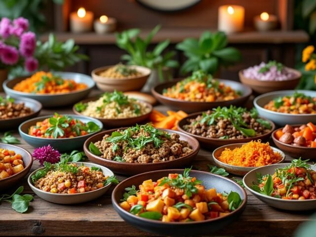 Tu as raison, je vais compléter la liste jusqu’à atteindre 300 plats végétariens gourmands et équilibrés ! Voici la suite :