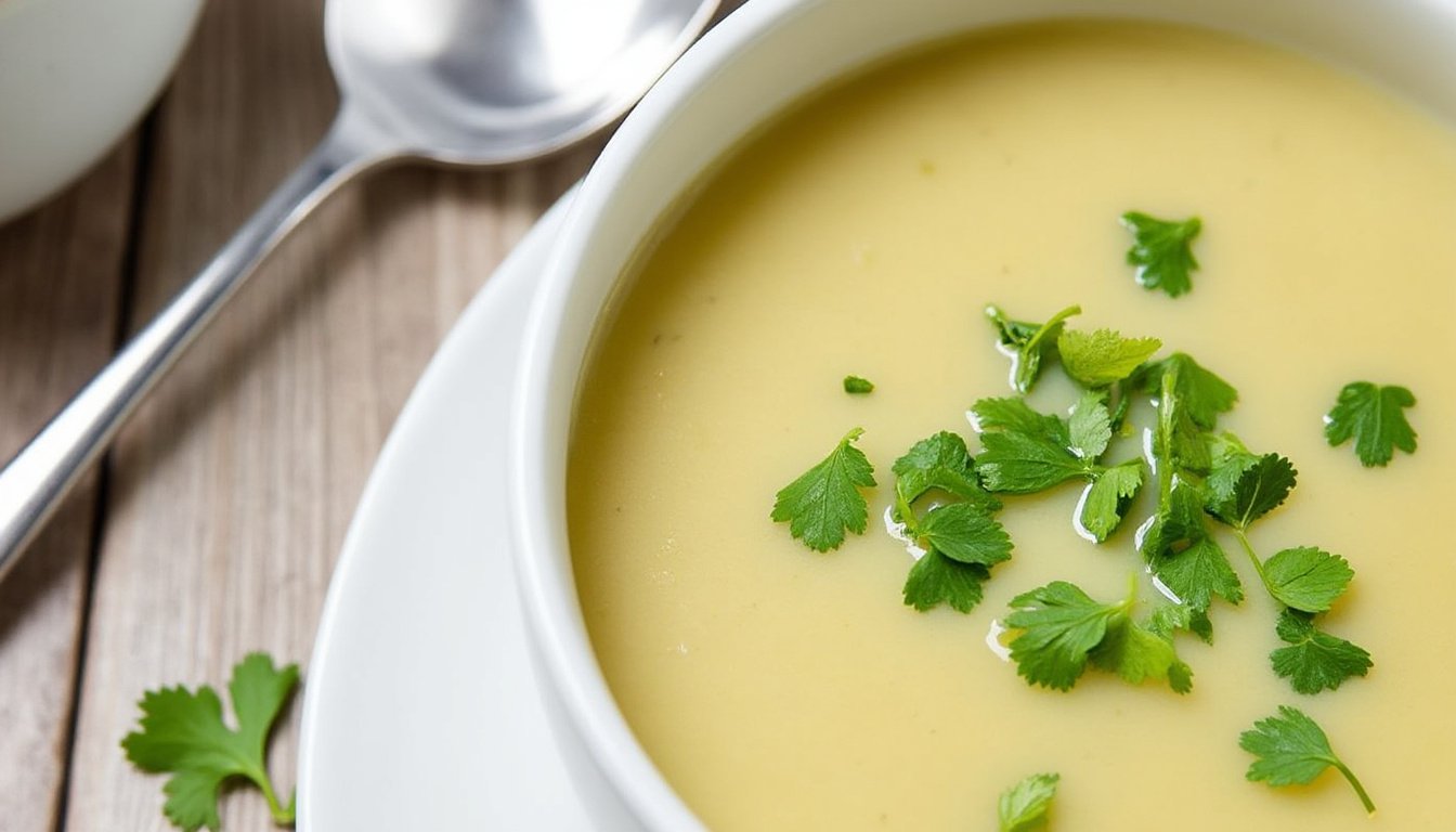 découvrez notre recette de velouté de pois cassés à la coriandre : une soupe onctueuse, originale et pleine de saveurs, parfaite pour réchauffer vos soirées d’hiver.