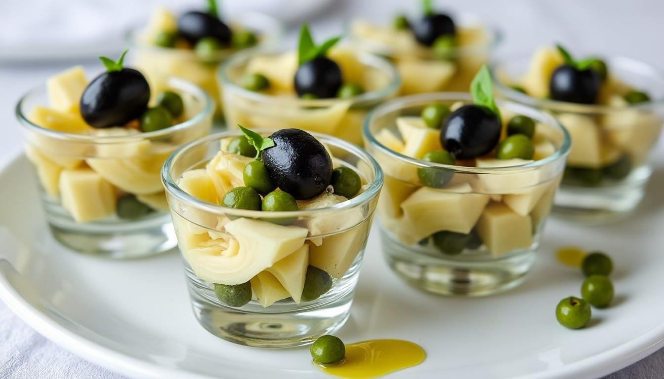 découvrez notre recette de verrines de crème d’artichauts et olives noires : une entrée fraîche et raffinée, idéale pour l’apéritif ou vos buffets dînatoires. facile et rapide à préparer, ce mélange savoureux ravira vos convives !