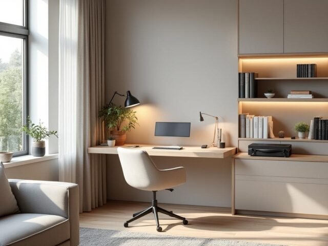 Aménager un coin bureau discret dans le salon
