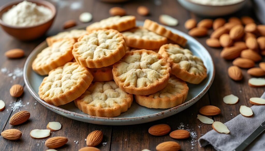 découvrez une recette savoureuse de biscuits à la farine de pois chiches et amandes, idéale pour un encas sain et gourmand, sans gluten et riche en protéines. parfait pour les petits déjeuners ou les pauses gourmandes.